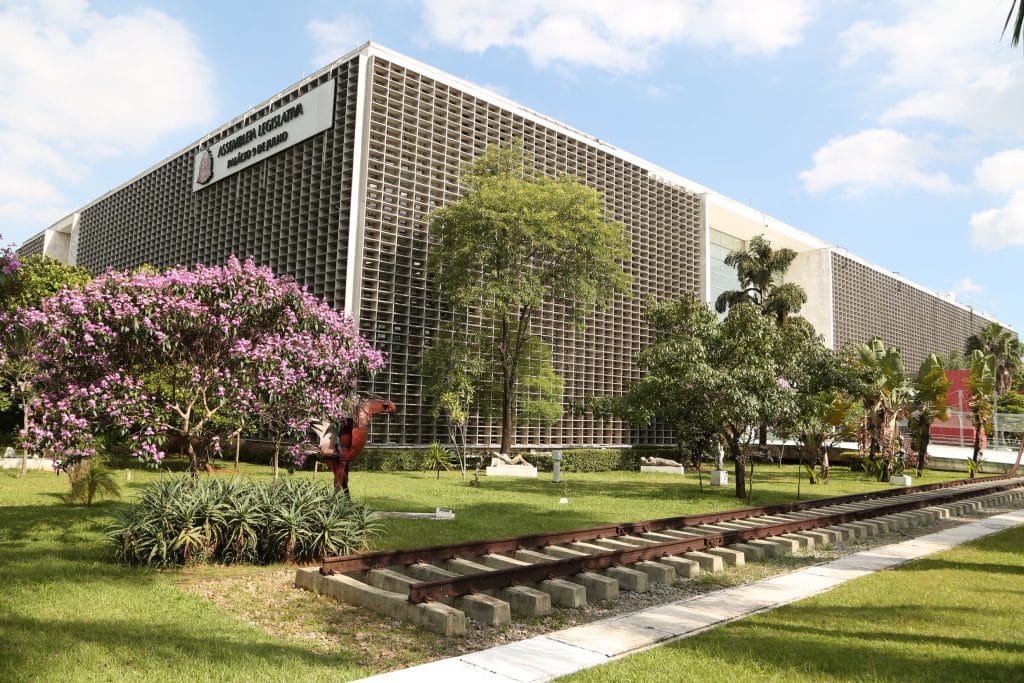 Fachada da Alesp (Assembleia Legislativa do Estado de São Paulo)