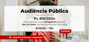 Veja como participar da Audiência Pública