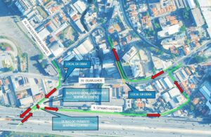 Avenida Guarulhos interditada