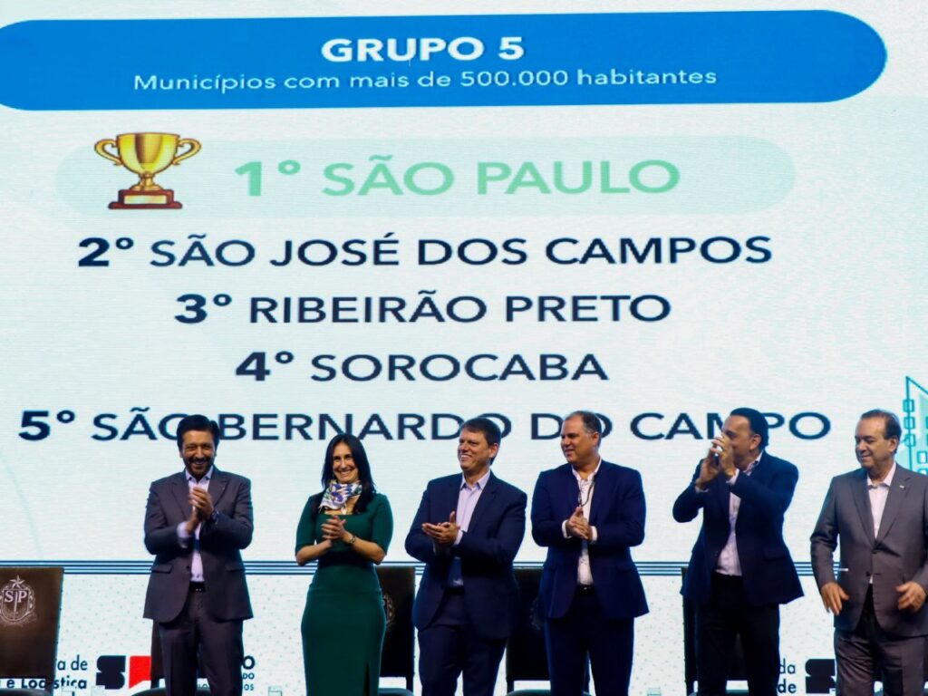 A cerimônia de divulgação das cidades destaque do programa foi realizada no Palácio dos Bandeirantes nesta terça (9) | Foto: Divulgação – PMSP