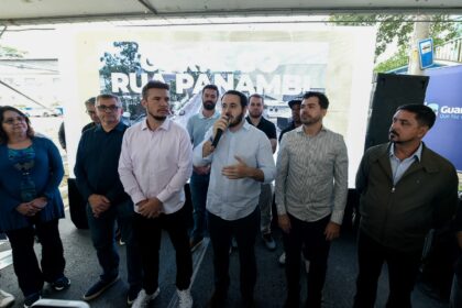 Obra de canalização do córrego Panambi entregue pela Prefeitura de Guarulhos em Cumbica