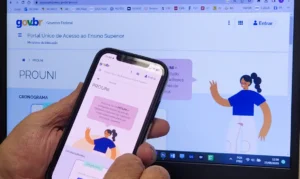 Tela de inscrição do Prouni no Portal Único de Acesso ao Ensino Superior