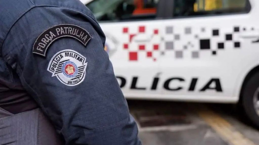Polícia Militar em ocorrência na cidade de São Bernardo do Campo.