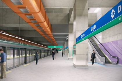 Obras da estação Dutra da Linha 2-Verde do Metrô em Guarulhos