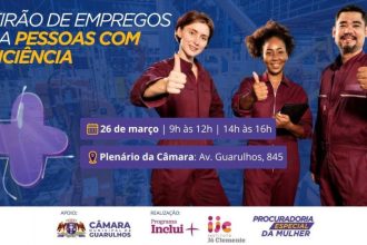 Mutirão de empregos para pessoas com deficiência na Câmara de Guarulhos