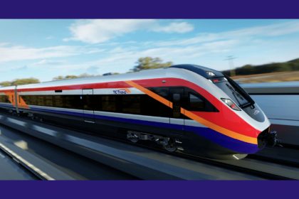 Renderização do Trem Intercidades Eixo Norte com novo layout tecnológico.