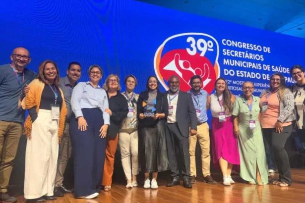 Equipe de saúde apresenta projeto premiado em congresso estadual