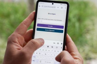 Tela da plataforma Fácil +Digital da Prefeitura de Guarulhos
