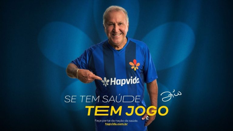 Zico em campanha da Hapvida sobre saúde e qualidade de vida