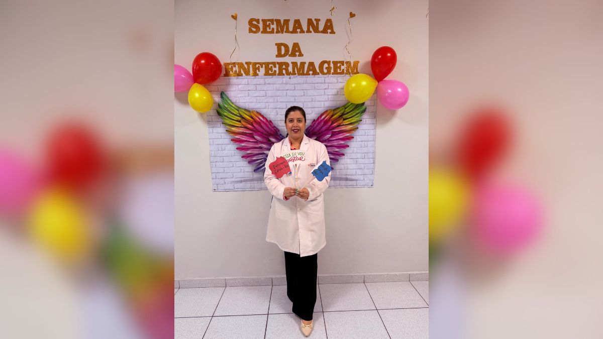 Enfermeira Nataly Teixeira Rosa no Hospital NotreCare Sorocaba