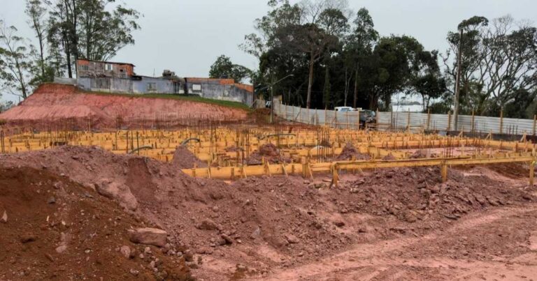 Obras da UBS Parque Imigrantes avançam em SBC