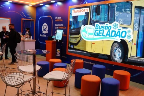 Interface do aplicativo GuaruMobi+ de mobilidade urbana de Guarulhos apresentado na LAT.BUS 2026
