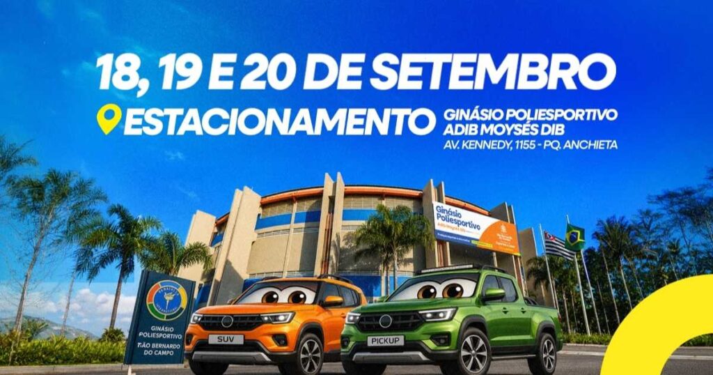São Bernardo terá Feirão com 500 veículos seminovos
