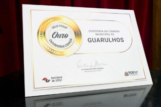Câmara de Guarulhos recebe Selo Ouvidoria Cidadã na categoria Ouro concedido pelo TCE-SP