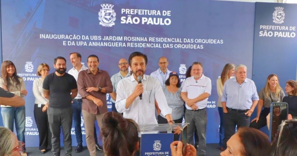 Prefeito Ricardo Nunes entrega nova UPA e UBS no Jardim Rosinha, na região de Perus, em São Paulo