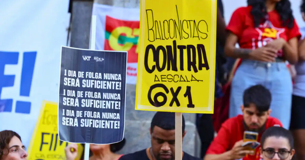 Proposta de fim da escala 6x1 prevê dois dias de descanso remunerado por semana e redução da jornada de trabalho