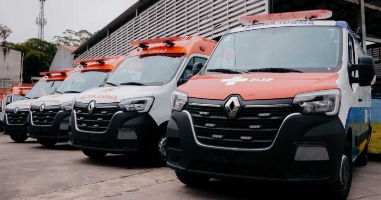 São Bernardo recebe quatro novas ambulâncias para o Samu