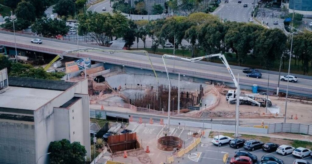 Viaduto Estaiado de São Bernardo chega a 22,83% das obras