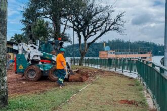 Obras da Prainha do Riacho Grande avançam em São Bernardo
